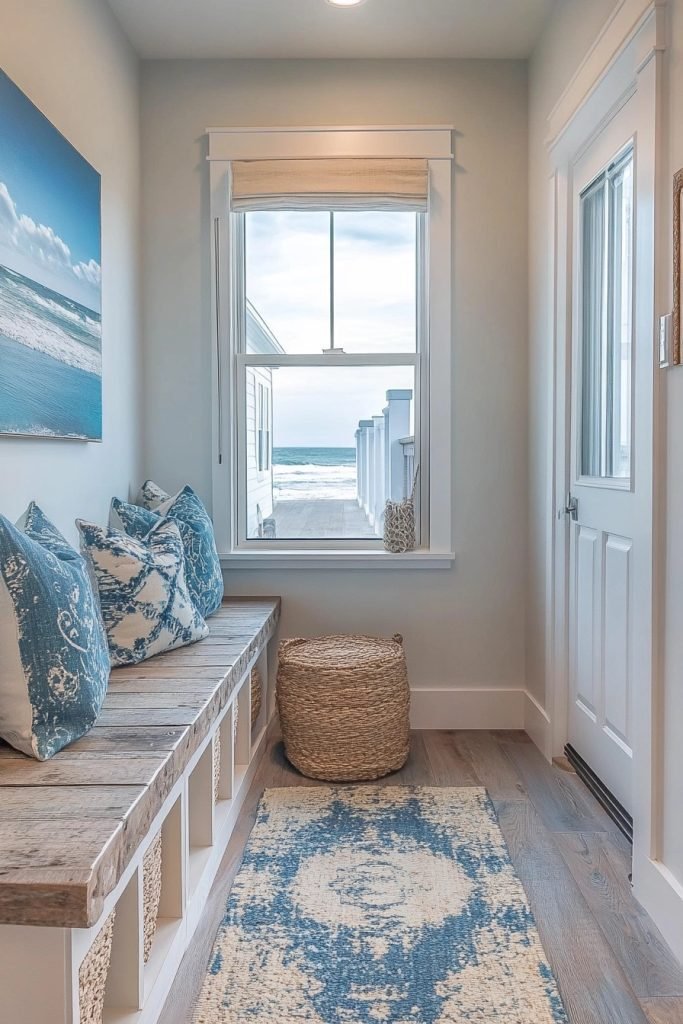 Saltwater Boho Mudroom