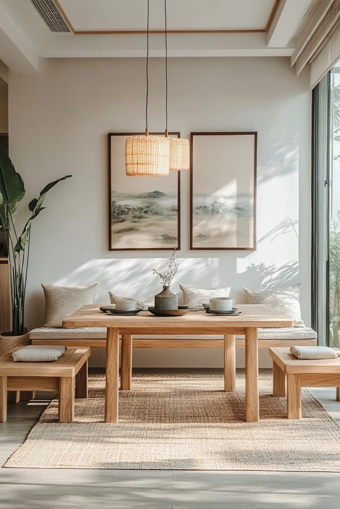 Scandinavian Fusion Dining Area