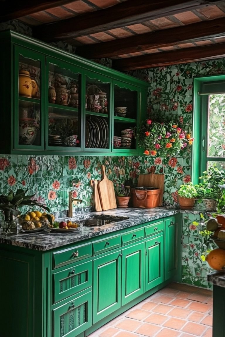 19 Emerald Green Kitchen For A Luxe And Vibrant Look