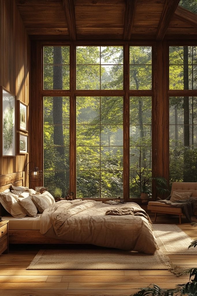 Serene Woodland Bedroom