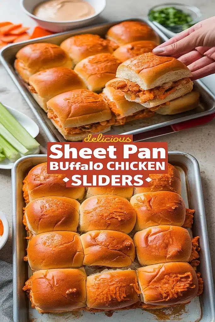The Perfect Sheet Pan Buffalo Chicken Recipe 1 Sheet Pan Buffalo Chicken Sliders