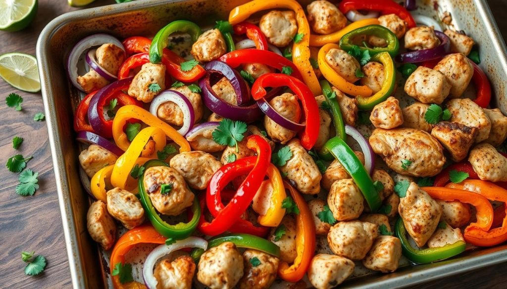 Sheet Pan Chicken Fajitas
