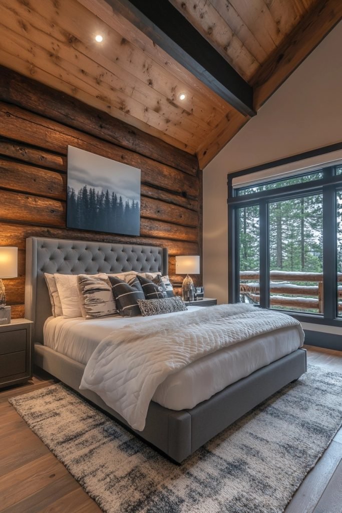 Sleek Cabin Bedroom