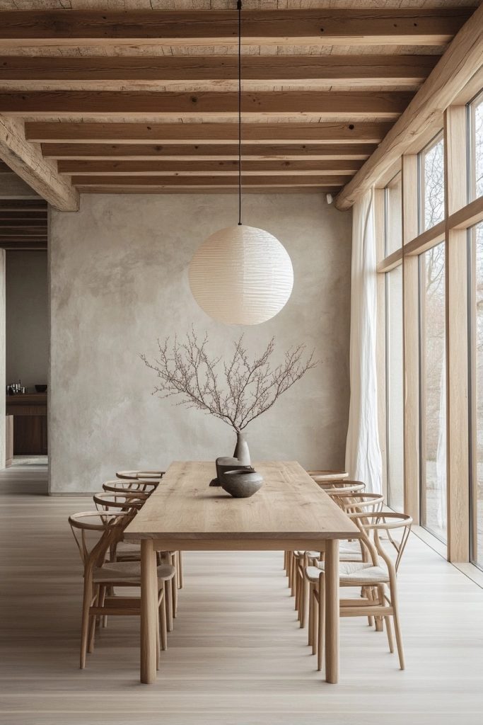 Sleek Nordic Elegance Dining Area