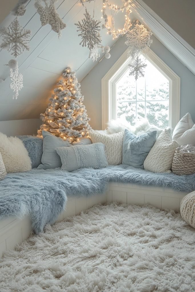Snowy Serenity Attic Space