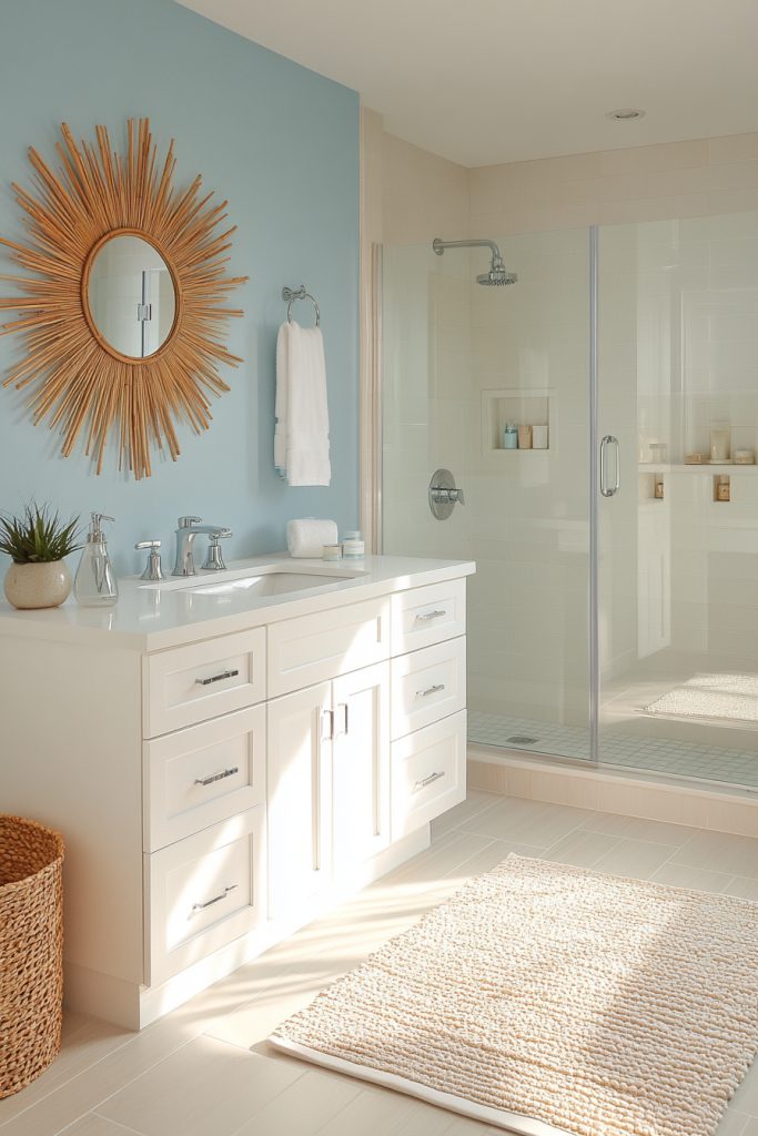 Sunlit Seashore Bathroom