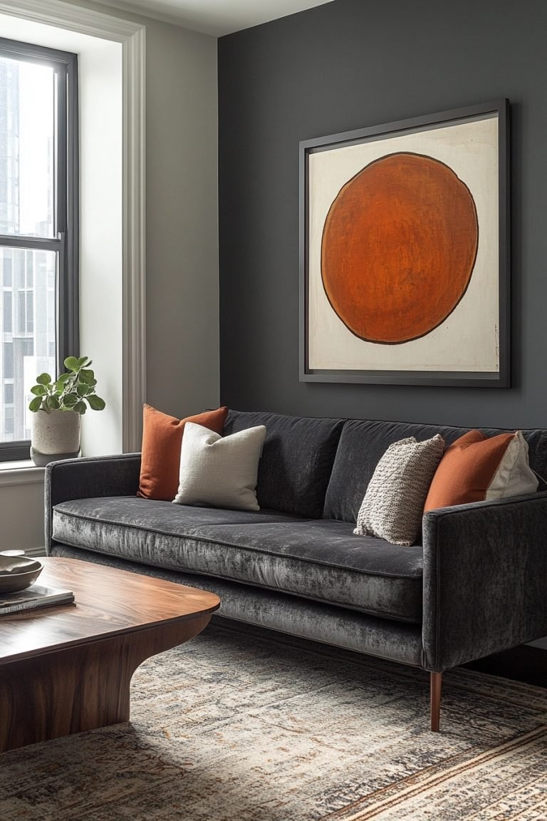 29 Charcoal Couch Living Room Ideas To Add Sophistication To Your Home ...