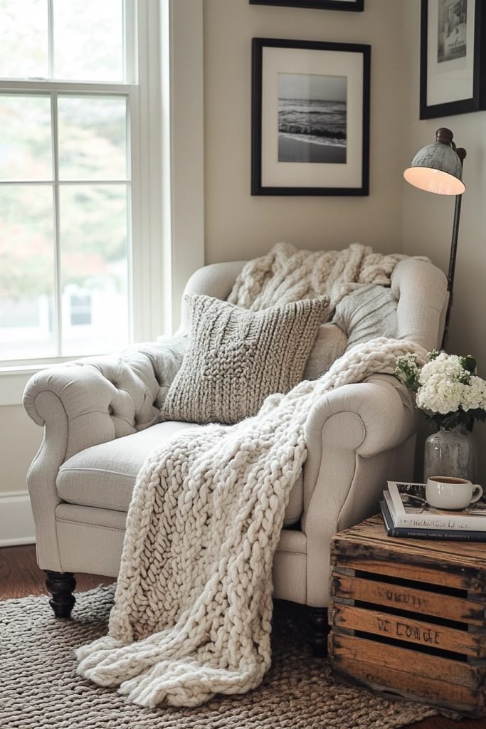 Tranquil Boho Reading Corner