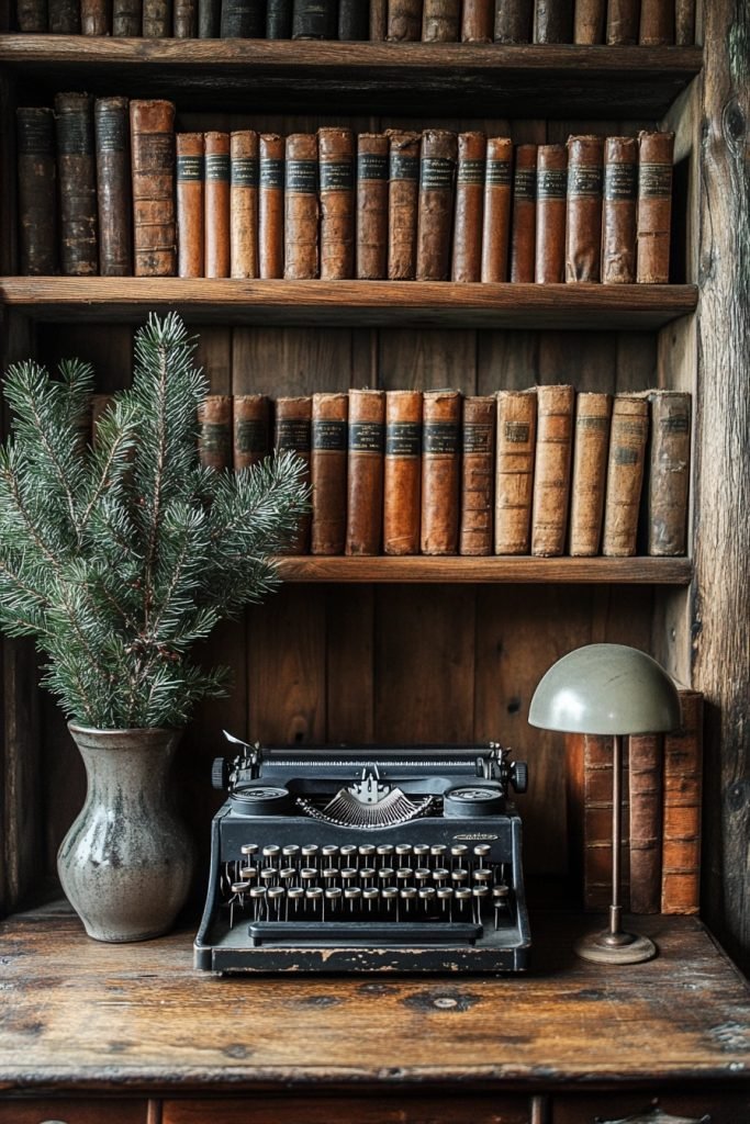 Tranquil Rustic Home Office