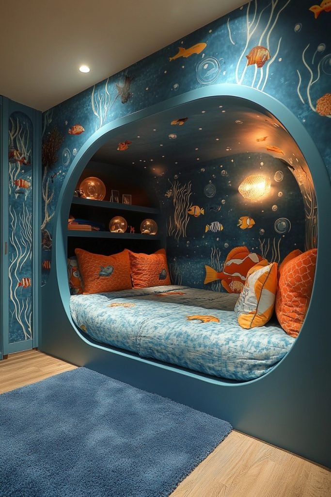 Underwater-Themed Kids' Room