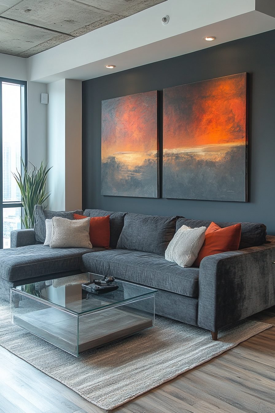 29 Grey Sofa Living Room Ideas To Pair With Bold Accents - Courtneys World