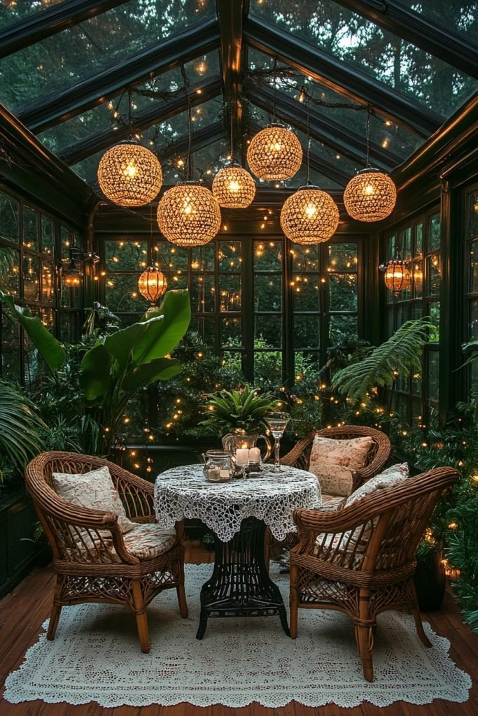 Vintage Christmas Conservatory