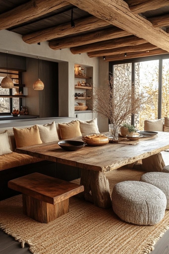 Warm Wood Scandinavian Dining