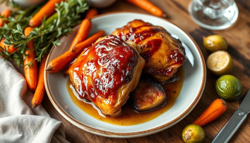 flavor profile of cider glazed chicken thighs