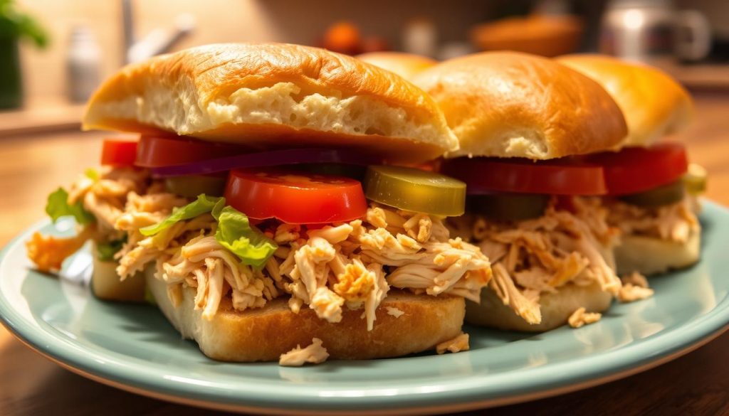 leftover chicken sliders
