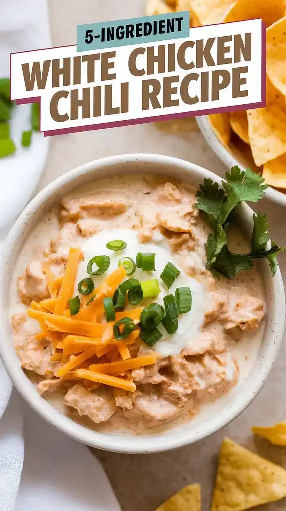 5-Ingredient White Chicken Chili Recipe