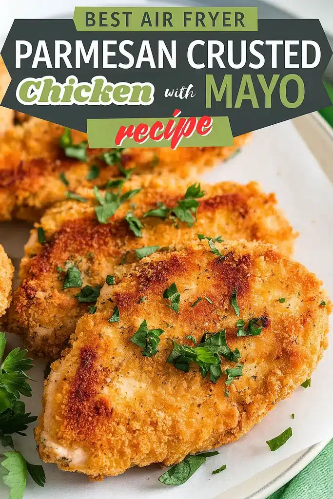 Air Fryer Parmesan Crusted Chicken With Mayo Recipe 1 Air Fryer Parmesan Crusted Chicken With Mayo Recipe