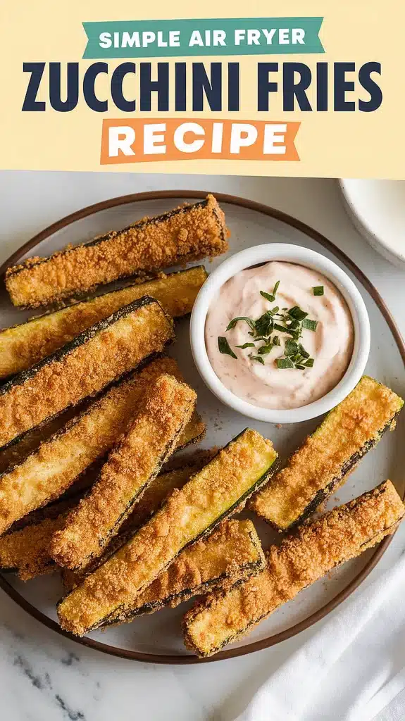 Crispy Air Fryer Zucchini Fries | Easy & Healthy Recipe 1 Air Fryer Zucchini Fries
