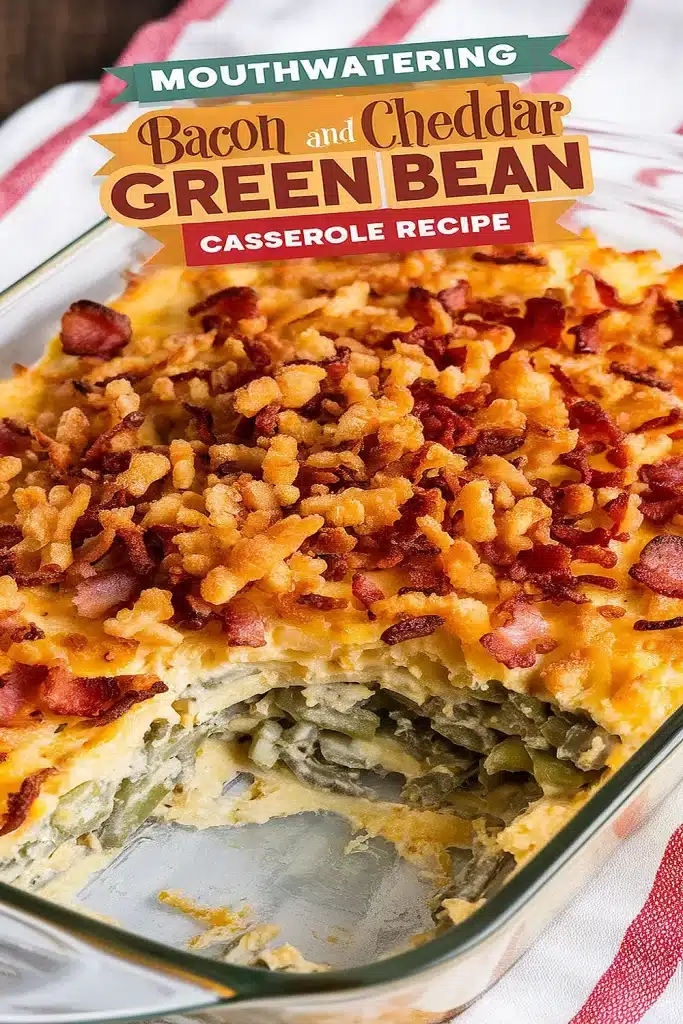 Bacon and Cheddar Green Bean Casserole Recipe 1 Bacon and Cheddar Green Bean Casserole