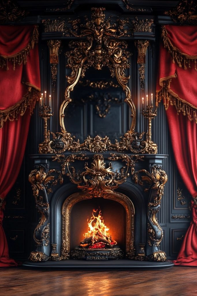 Baroque Inspired Fireplace