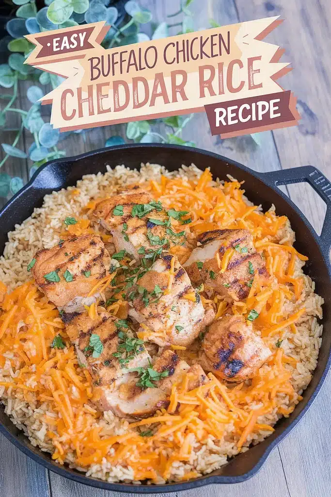 Buffalo Chicken And Cheddar Rice Recipe