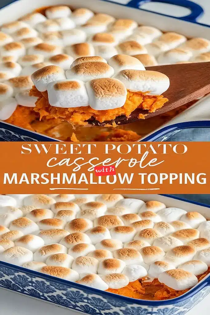 Sweet Potato Casserole with Marshmallow Topping