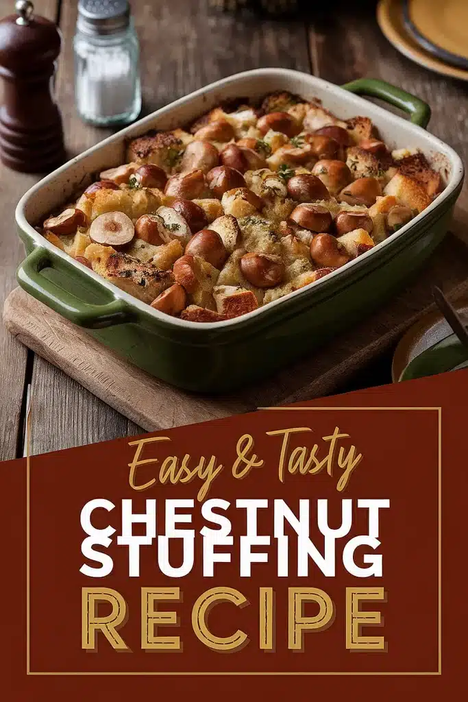 Classic Chestnut Stuffing Recipe for Thanksgiving 1 Chestnut Stuffing