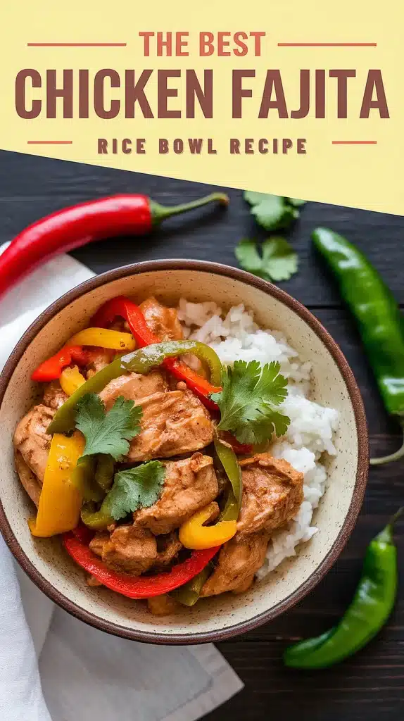 Chicken Fajita Rice Bowl Recipe