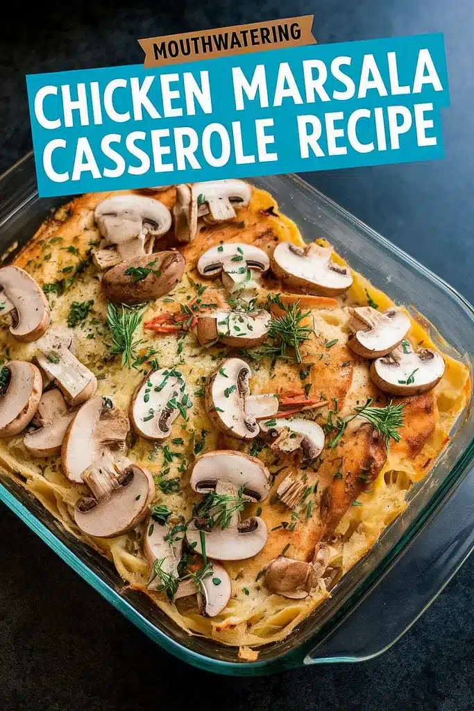 Easy Chicken Marsala Casserole Recipe | 30-Min Dinner 1 Chicken Marsala Casserole Recipe