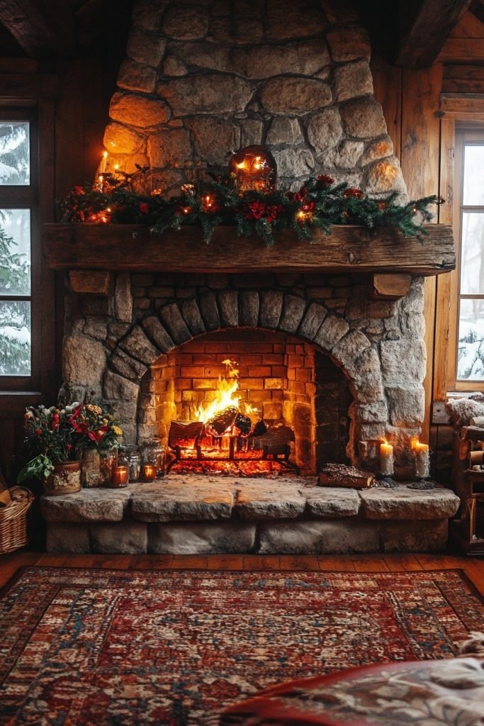 Cottage Charm Fireplace