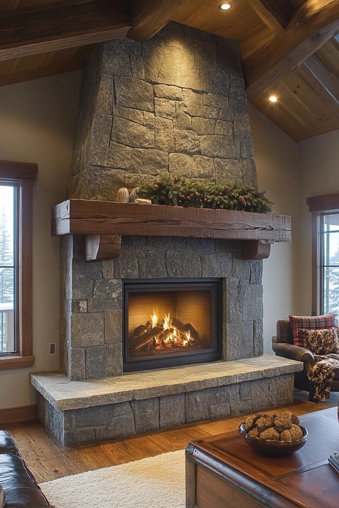 Craftsman Style Fireplace