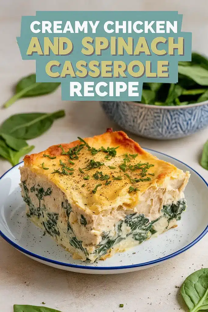 Creamy Chicken And Spinach Casserole Recipe