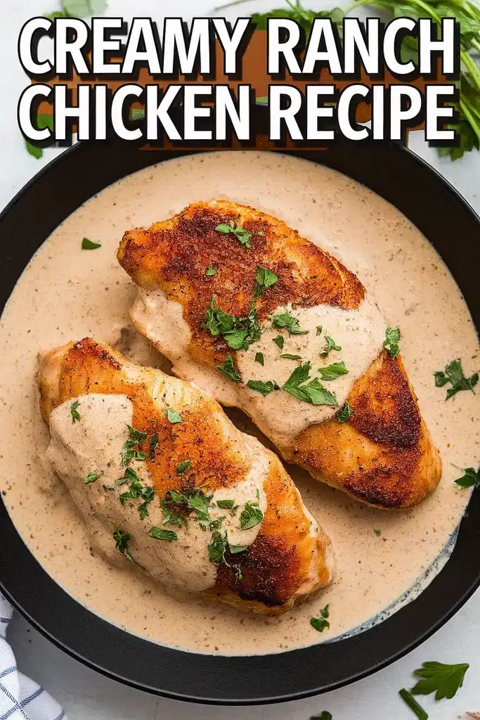 Creamy Ranch Chicken Recipe - Easy Family Dinner 1 Creamy Ranch Chicken Recipe