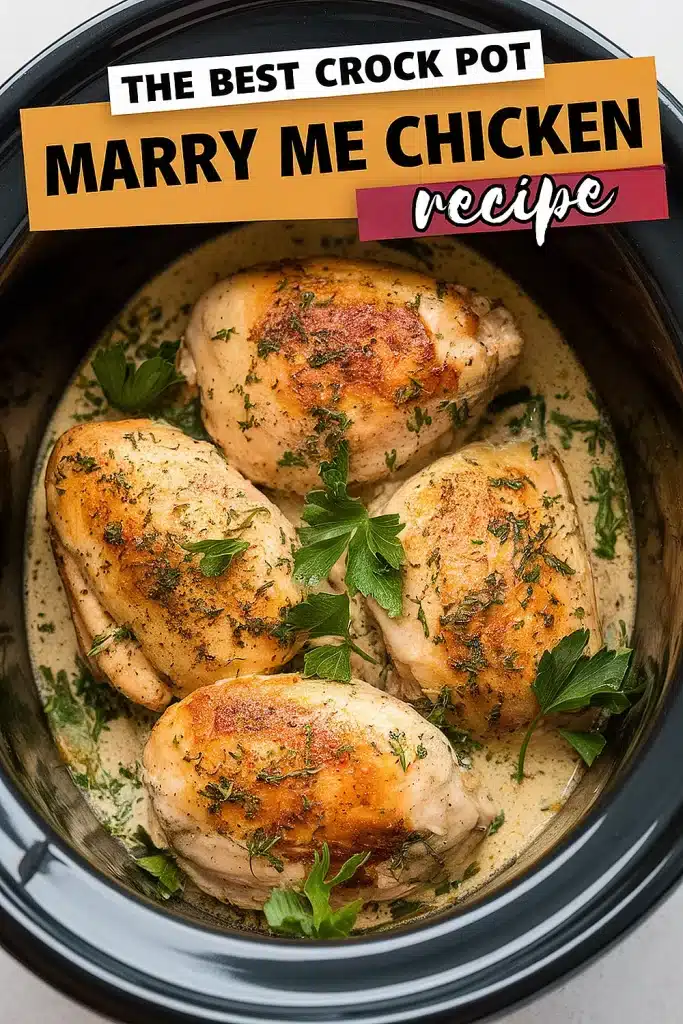 Crock Pot Marry Me Chicken Recipe | Easy Comfort Food 1 Crock Pot Marry Me Chicken Recipe