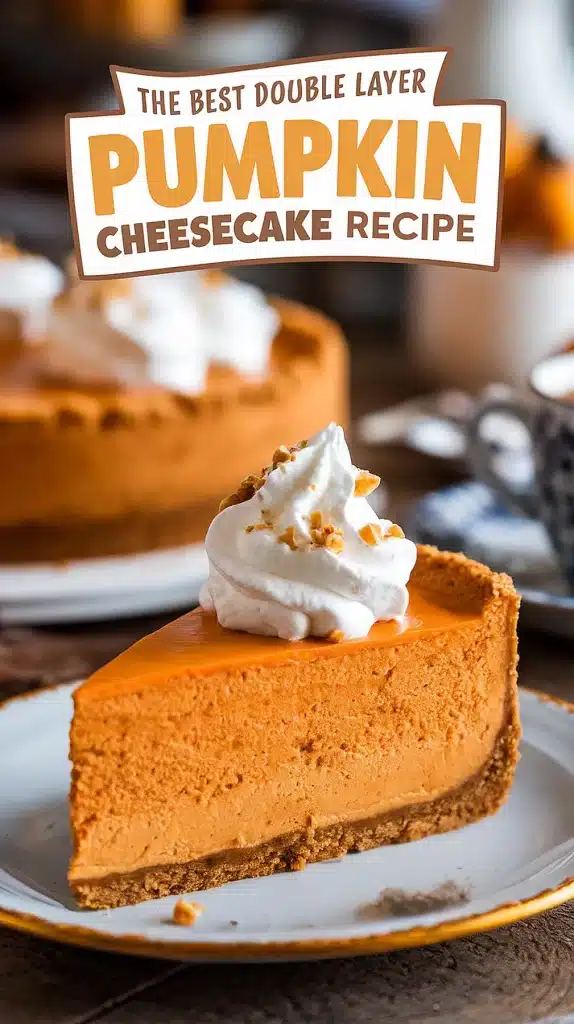 Double Layer Pumpkin Cheesecake