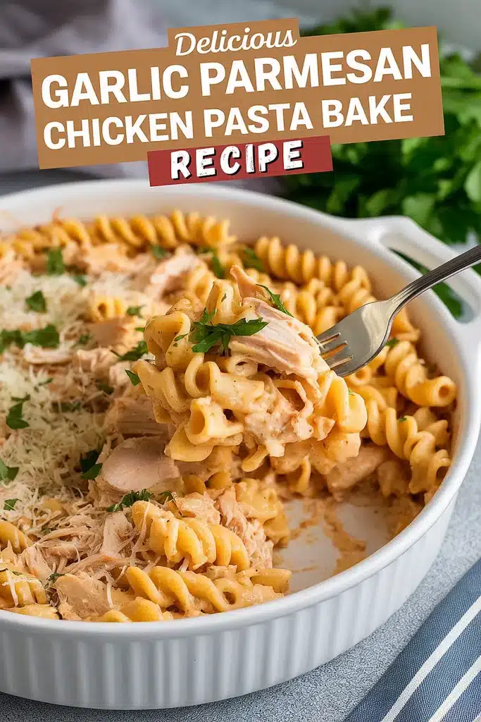 Garlic Parmesan Chicken Pasta Bake Recipe