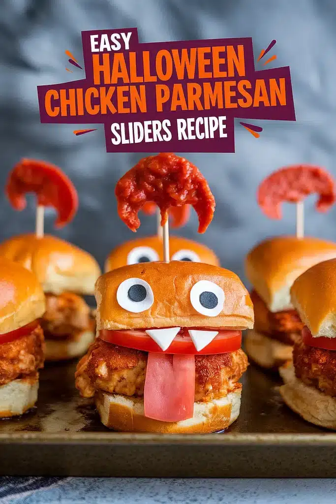 Halloween Chicken Parmesan Sliders Recipe