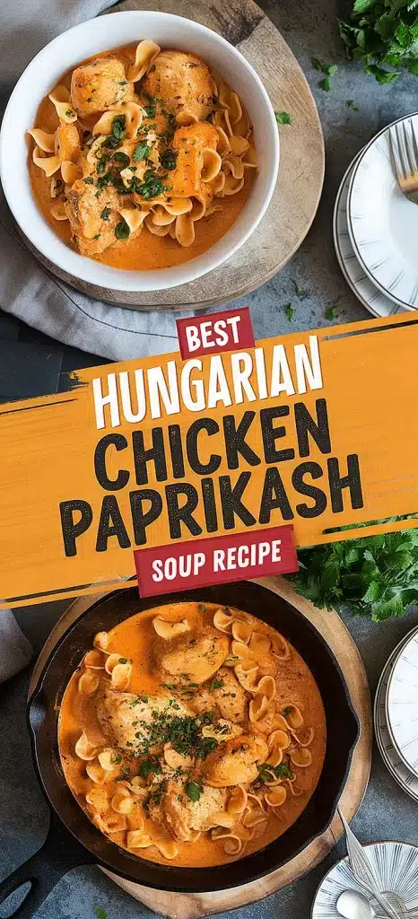 Hungarian Chicken Paprikash Soup