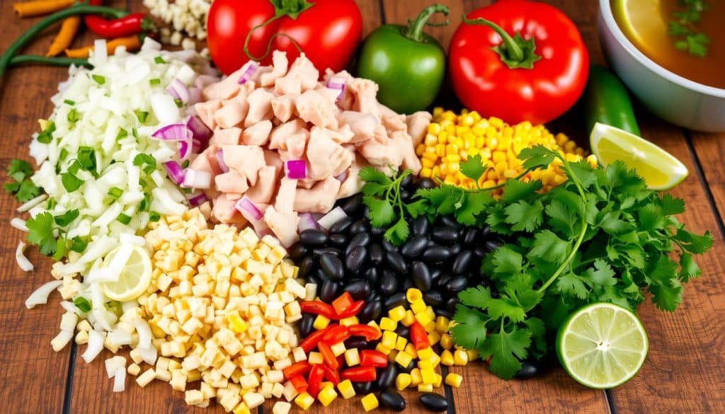 Ingredients for Enchilada Soup
