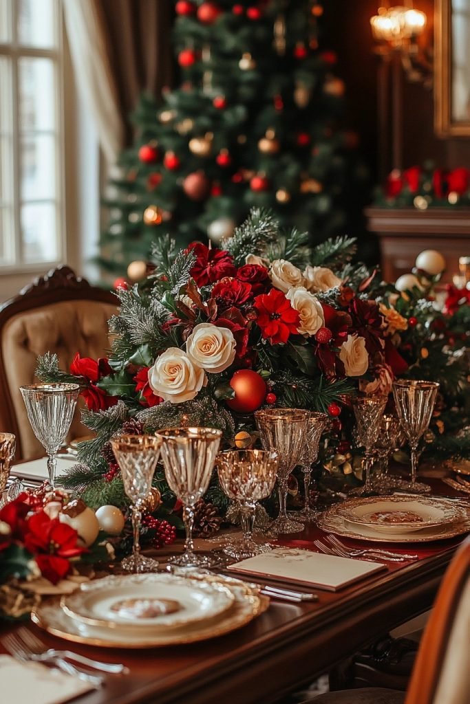 Luxurious Christmas Dining Room