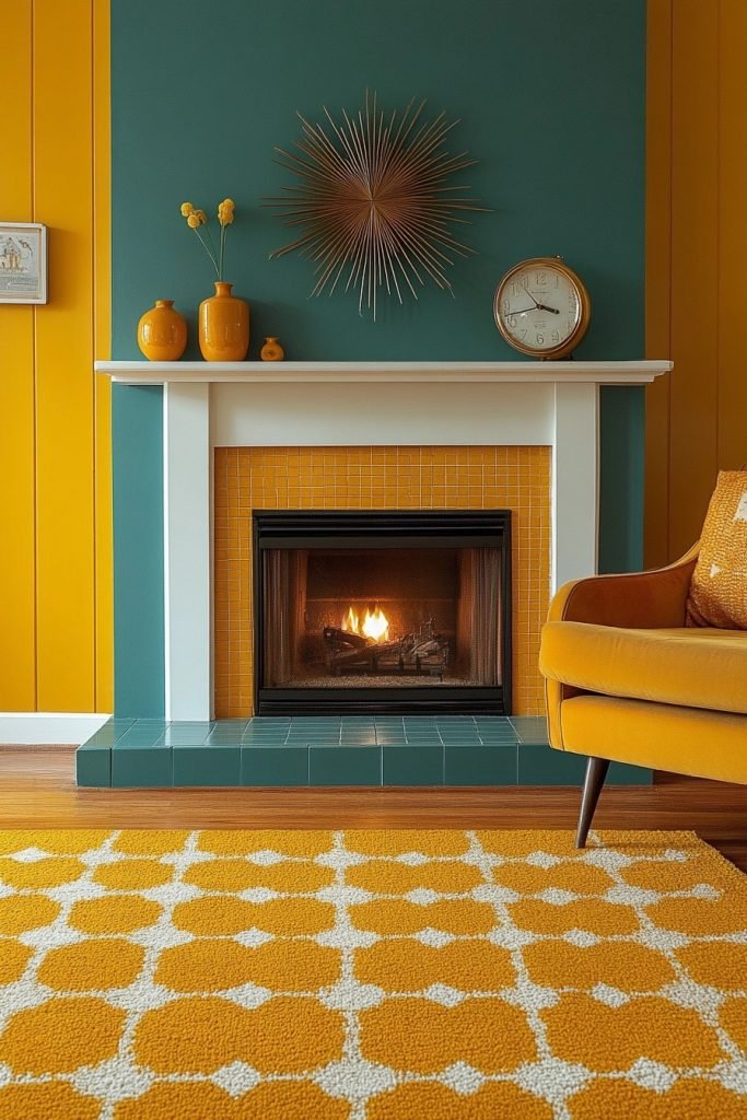 Mid-Century Modern Fireplace