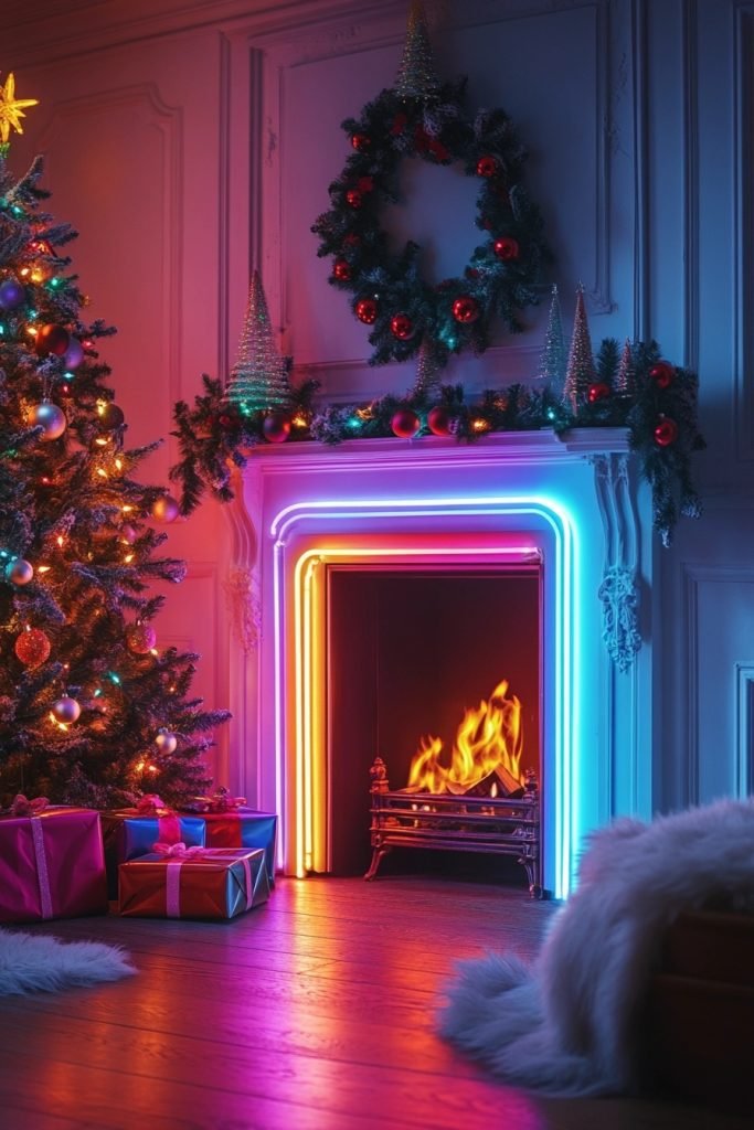Neon Lights Christmas Theme