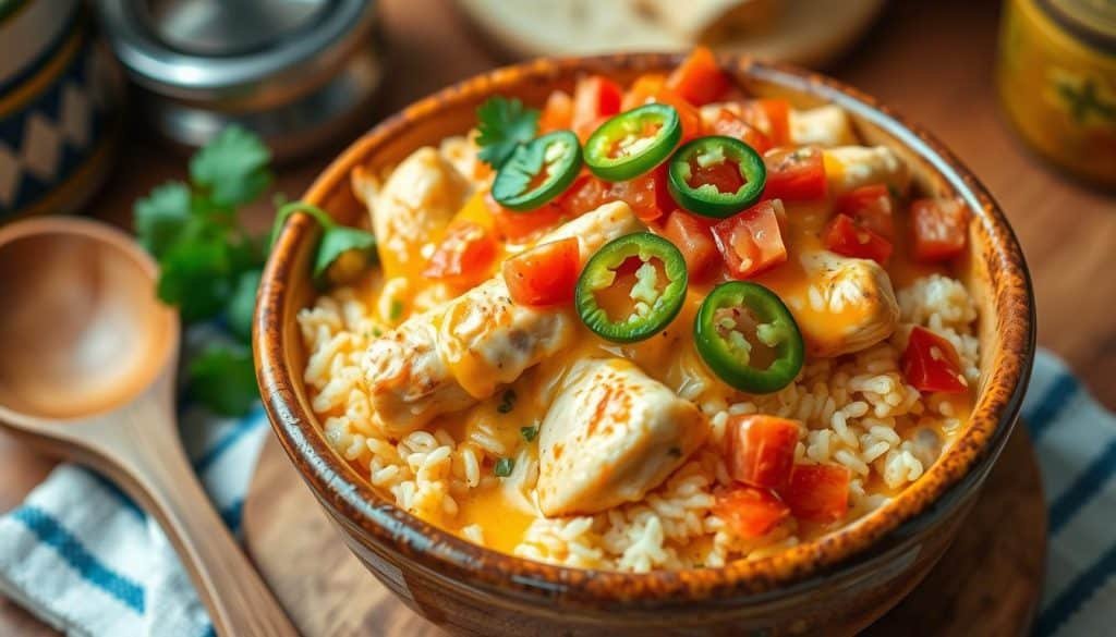 Queso Chicken Rice