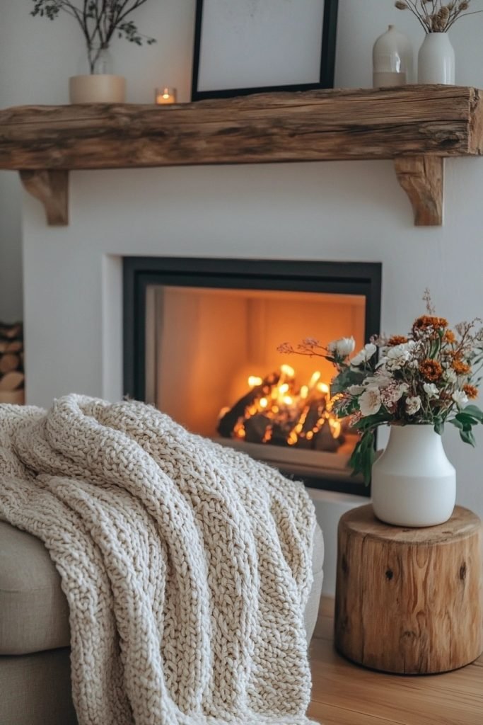 Scandinavian Style Fireplace