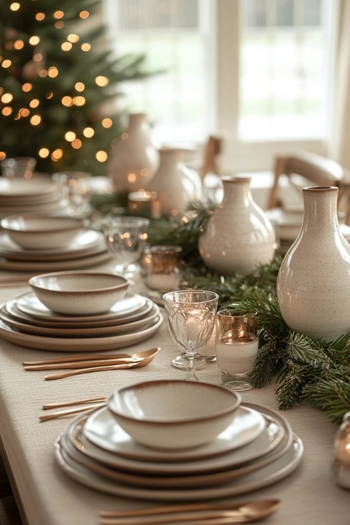 Simple Ceramic Centerpieces