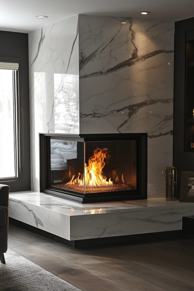 Sleek Marble Facade