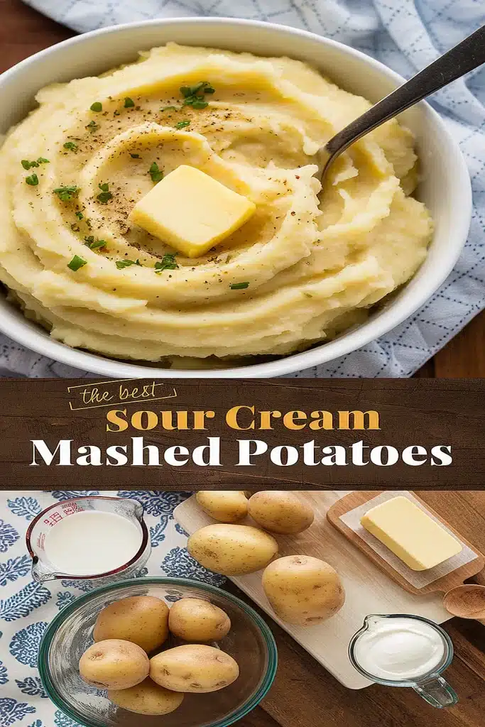 Creamy Sour Cream Mashed Potatoes Recipe 1 Sour Cream Mashed Potatoes