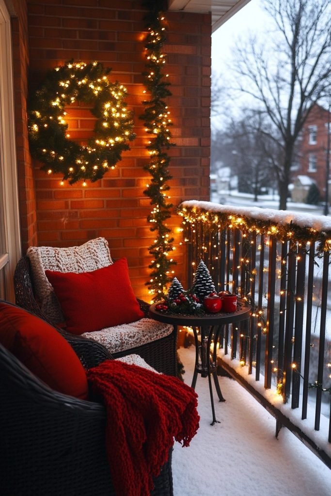 Sparkling Christmas Balcony