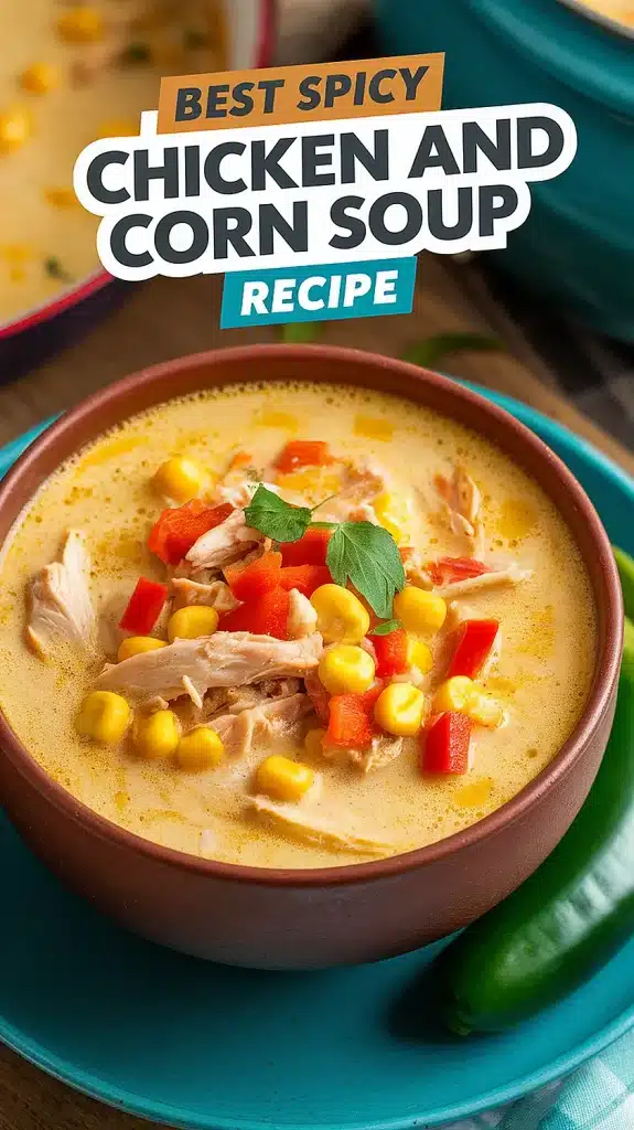 Warm Up with My Spicy Chicken and Corn Soup! 1 Spicy Chicken and Corn Soup