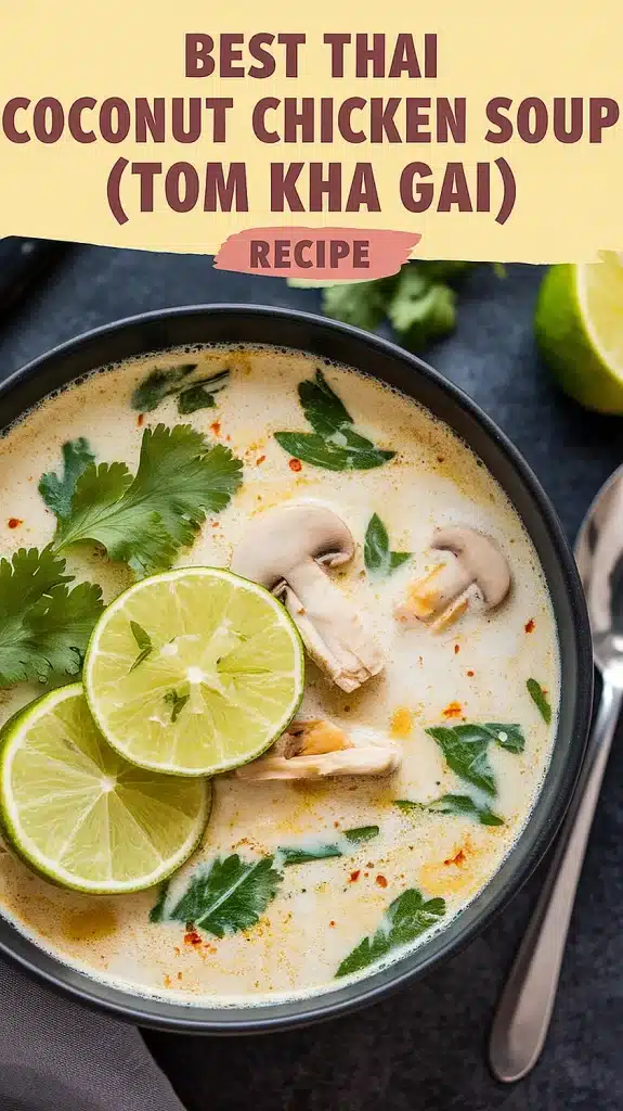 Thai Coconut Chicken Soup (Tom Kha Gai)